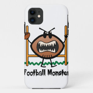 Cartoon Sports Clip Art Angry Mad Football Monster iPhone 11 Case