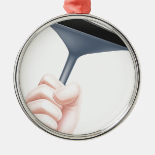 Cartoon Squeegee Hand Metal Ornament