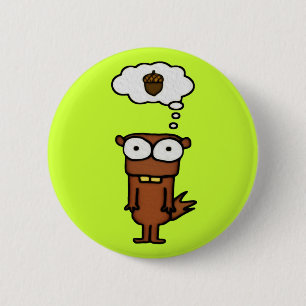 Cartoon Squirrel 2 Inch Round Button