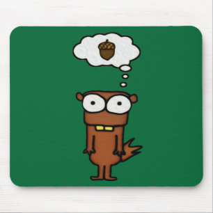 Cartoon Squirrel Mouse Pad