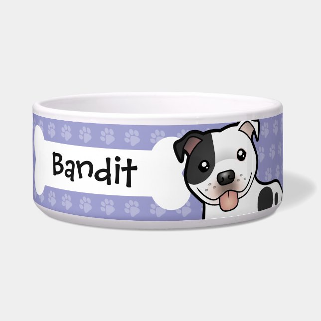 Cartoon Staffordshire Bull Terrier (Front)