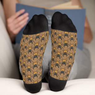 Cartoon Stag Beetle Pattern Socks