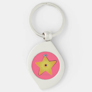 Cartoon Starfish Keychain