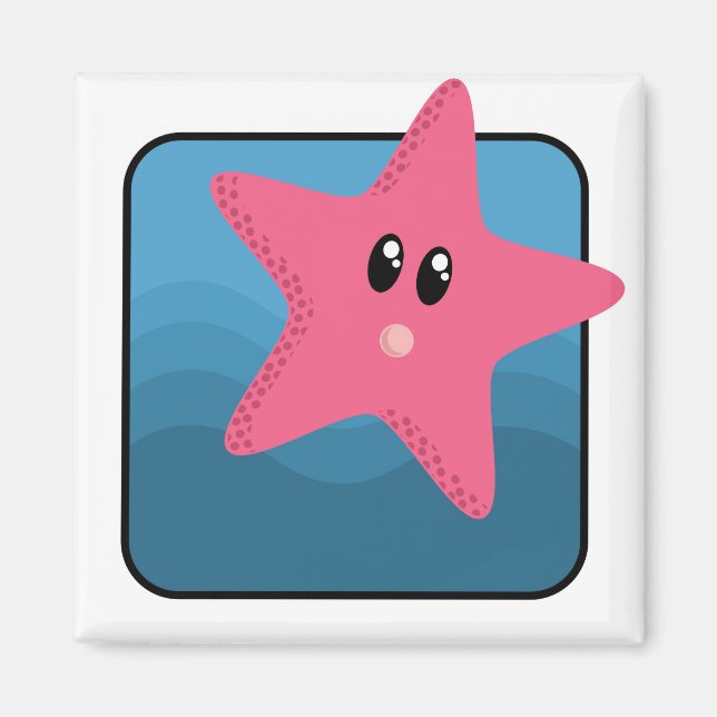 Cartoon Starfish Magnet (Front)