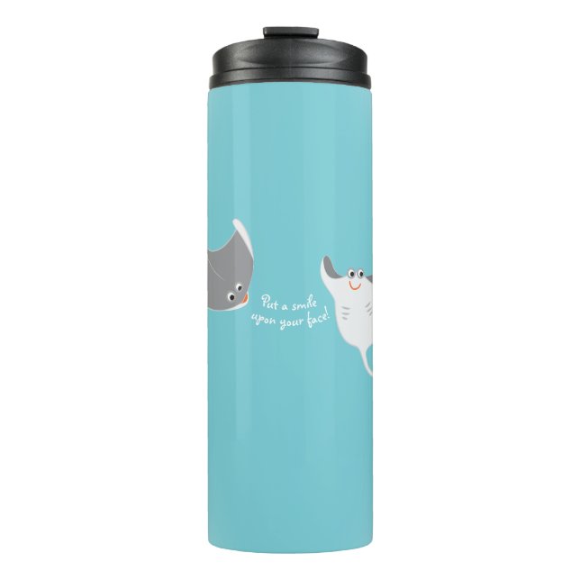 Cartoon Stingrays Thermal Tumbler (Front)