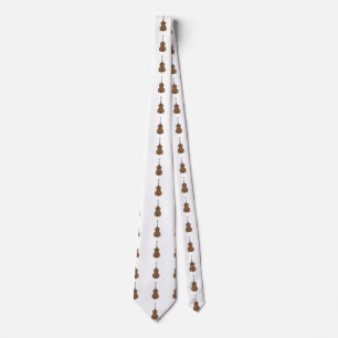 Cartoon Style Double Bass Tie