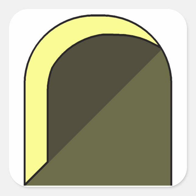 Cartoon-Style Mouse Holes Square Sticker (Front)