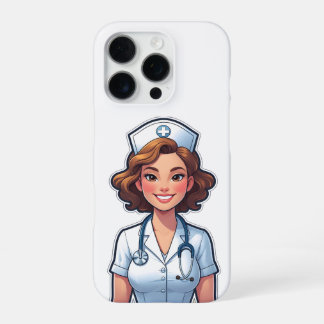 Cartoon Style Nurse – Cute Medical Hero iPhone 16 Pro Case