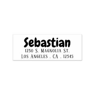 Cartoon Style Personalized Rubber Stamp