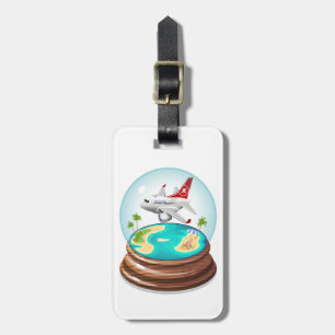 Cartoon Summer Cristal Ball Luggage Tag