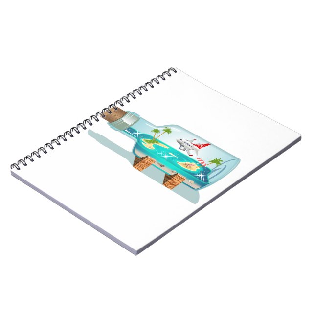 Cartoon Summer Cristal Ball Notebook (Left Side)