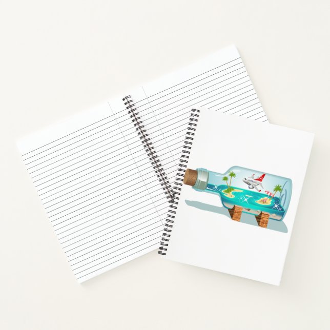 Cartoon Summer Cristal Ball Notebook (Inside)