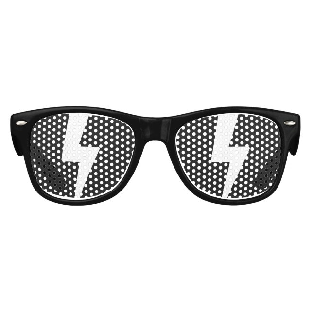 Cartoon Sunglasses: Shiny Reflection Lightning Kids Sunglasses (Front)