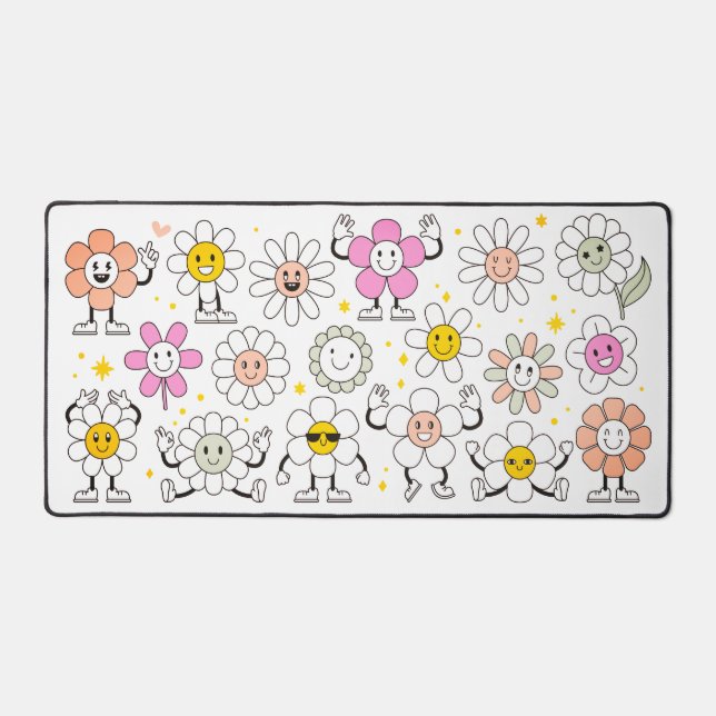 Cartoon super Retro Girly Happy Flower (Recto)