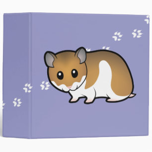 Cartoon Syrian Hamster Binder