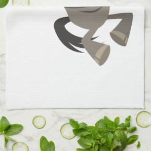 Cartoon Tap Dancing Wildebeest Serviette de cuisin