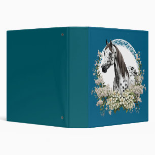 Cartoon Tattoo Art Of Appaloosa With Border Binder