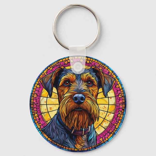 🐶 Cartoon Terrier Pup For Everyday Carry 🐶 Keychain (Front)