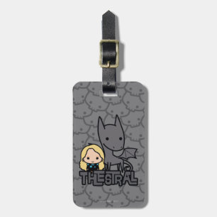 Cartoon Thestral and Luna Character Art Luggage Tag