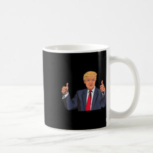 Cartoon Thumbs Up Trump  Coffee Mug
