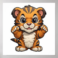 Cartoon tiger illustration
