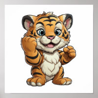 Cartoon tiger illustration