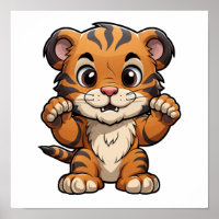 Cartoon tiger illustration