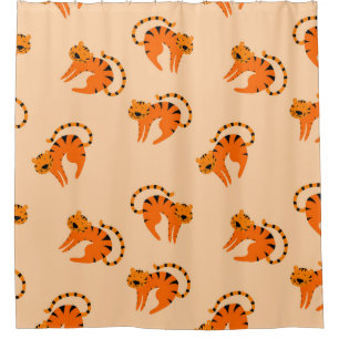 Cartoon Tigers: Children's Vintage Print