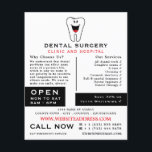 Cartoon Tooth Logo, Dentistry, Dentist Advertising Flyer<br><div class="desc">Cartoon Tooth Logo,  Dentistry,  Dentist Advertising Flyer by The Business Card Store.</div>