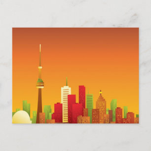 Cartoon Toronto Postcard