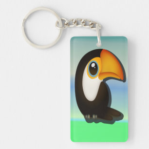 Cartoon Toucan Keychain