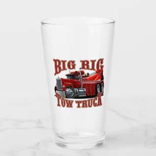 Cartoon tow truck glass