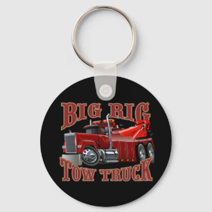 Cartoon tow truck keychain
