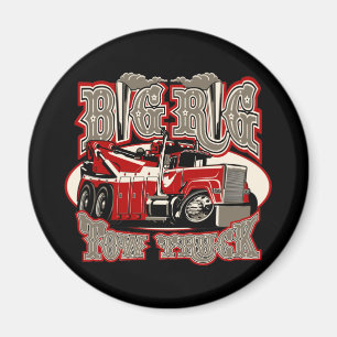 Cartoon tow truck magnet