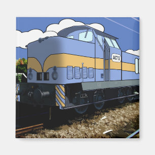 Cartoon Train Magnet