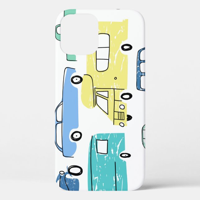 Cartoon Transport: City Kids' Fun. Case-Mate iPhone Case (Back)