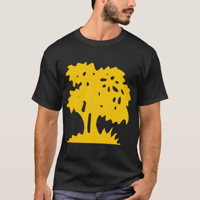 Cartoon Tree - Amber T-Shirt (Front)