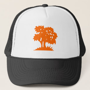 Cartoon Tree - Orange Trucker Hat