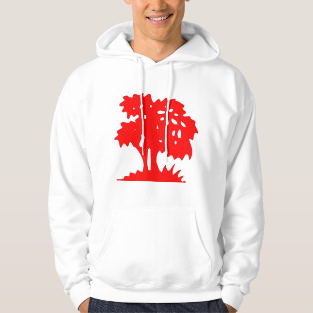 Cartoon Tree - Red Hoodie (Front)