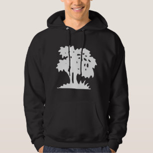 Cartoon Tree - White Hoodie