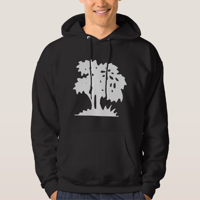 Cartoon Tree - White Hoodie (Front)