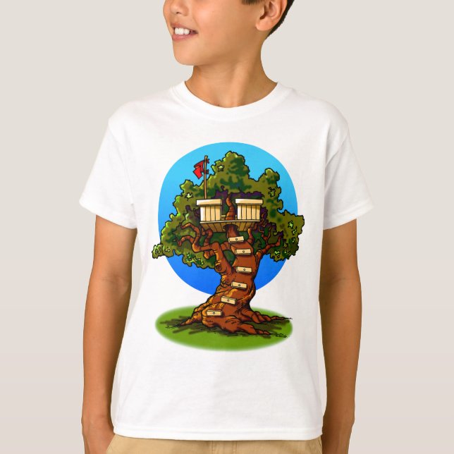 Cartoon Treehouse T-Shirt (Front)