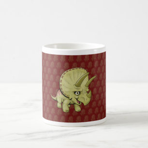 Cartoon Triceratops Coffee Mug