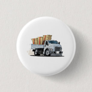 Cartoon truck 1 inch round button