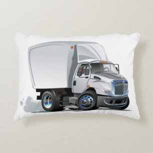 Cartoon truck accent pillow