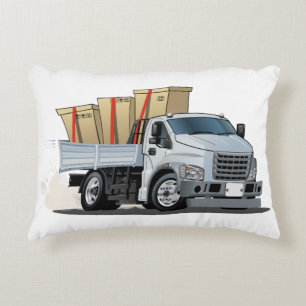 Cartoon truck accent pillow