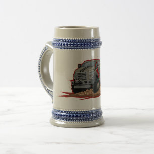 Cartoon truck beer stein