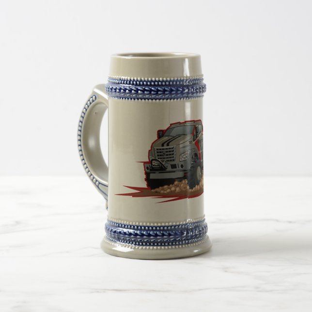 Cartoon truck beer stein (Front Left)