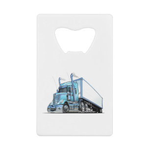 Cartoon truck credit card bottle opener