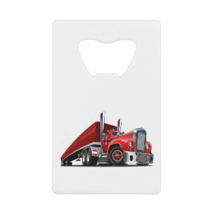 Cartoon truck credit card bottle opener